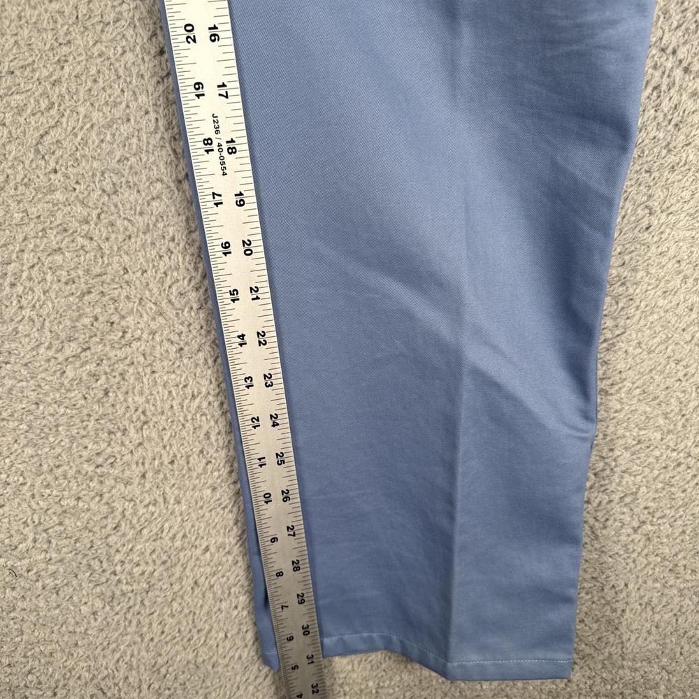 Peter Millar Pants Mens 32x30 Blue Flat Front Chino Raleigh Washed Twill - Picture 6 of 9